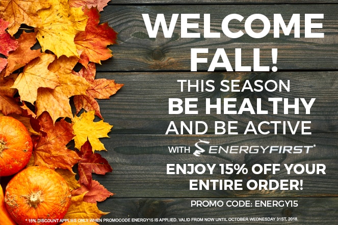 Welcome Fall! This season stay healthy and active!