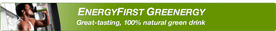 EnergyFirst Greenergy Great-tasting, 100% natural green drink