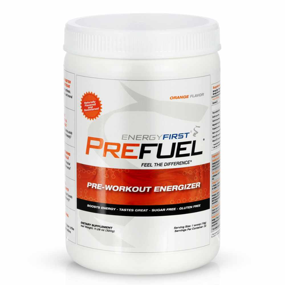 PreFuel natural pre-workout energizer, 12.19 oz jar
